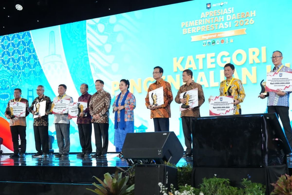 Menteri Dalam Negeri (Mendagri) Muhammad Tito Karnavian dalam acara Apresiasi Pemerintah Daerah Berprestasi 2026 Regional Jawa-Bali di Hotel Marriott Yogyakarta, Daerah Istimewa Yogyakarta (DIY), Kamis (4/6/2026).
