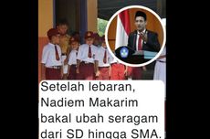 Ramai soal Seragam Sekolah Ganti Setelah Lebaran 2024, Ini Kata Kemendikbud Ristek