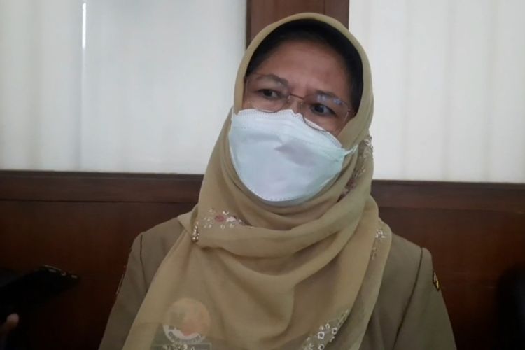 Kepala Dinas Kesehatan Kota (DKK) Solo Siti Wahyuningsih, Senin (21/2/2022)