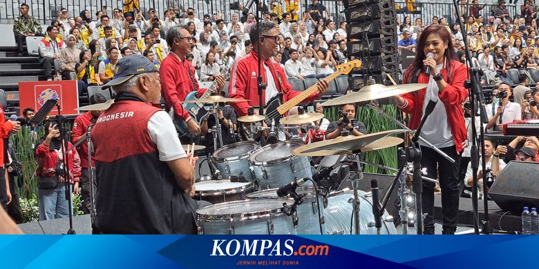 Saat Menteri Basuki Manggung Bareng Band Cokelat di Hadapan Jokowi