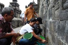 Alas Kaki Wisatawan Sebabkan Batu Candi Borobudur Cepat Aus