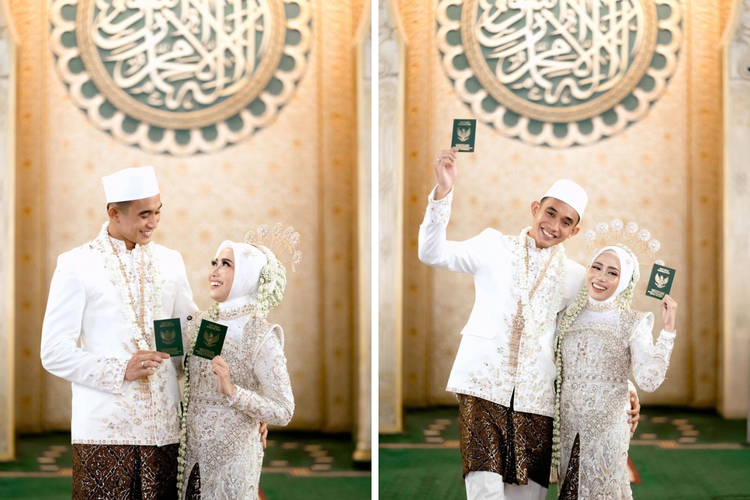 Bek Timnas Indonesia dan Persija, Rizky Ridho menikah dengan Sendy Aulia di Surabaya, Jawa Timur, pada Minggu (22/6/2025) lalu. Busana pengantin yang dikenakan keduanya pun turut mencuri perhatian.