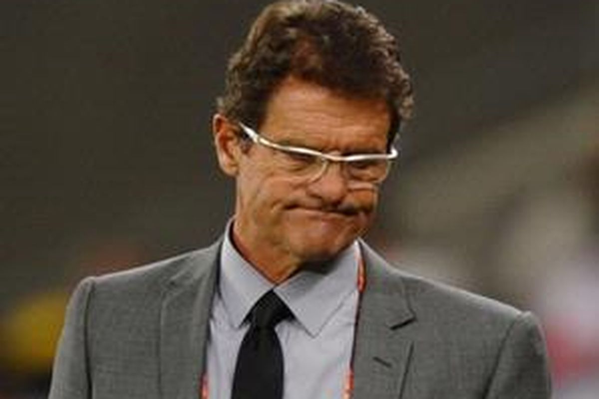Pelatih Inggris Fabio Capello.