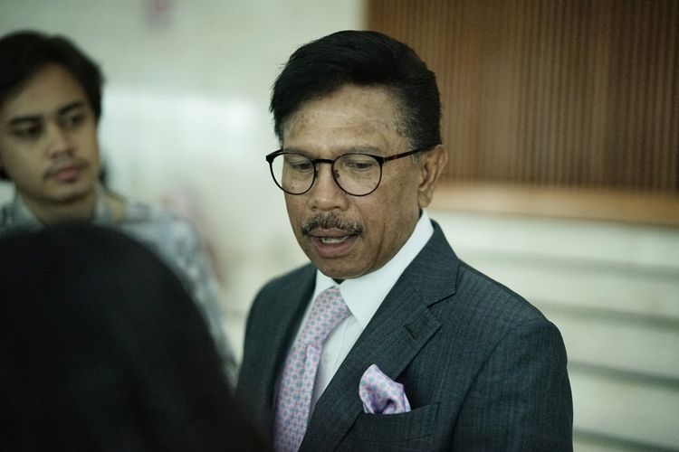 Sekjen Partai Nasdem Johnny G. Plate saat ditemui di Kompleks Parlemen, Senayan, Jakarta, Rabu (8/6/2019).