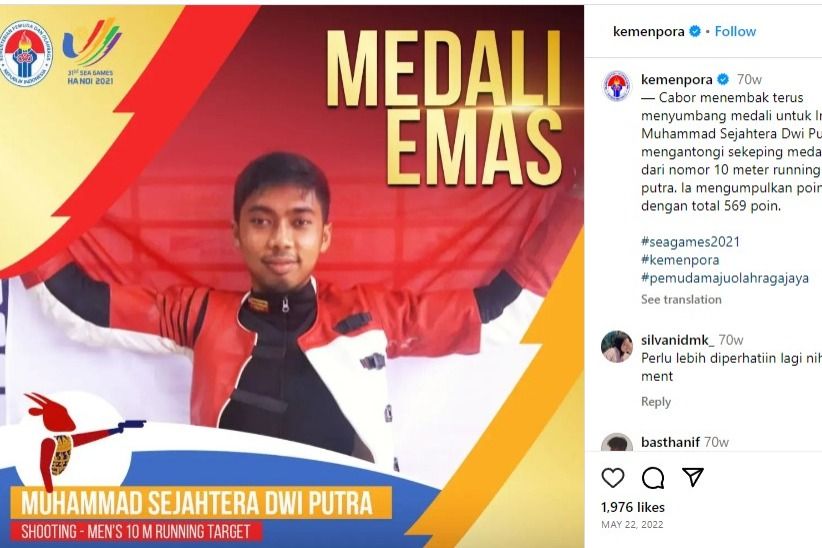 Profil Muhammad Dwi Putra, Peraih Medali Emas Pertama Indonesia di Asian Games 2023