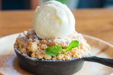 Resep Apple Crumble, Santap dengan Es Krim Vanila