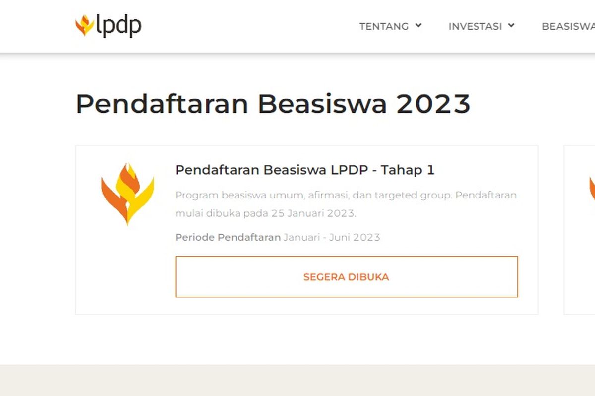 Beasiswa LPDP 2023