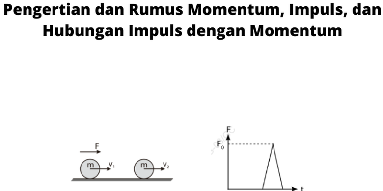 Pengertian Dan Rumus Momentum, Impuls, Dan Hubungan Impuls Dengan Momentum