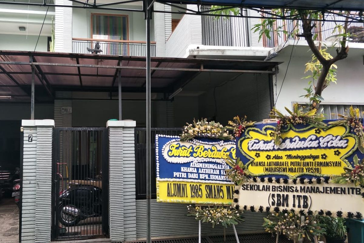 Rumah Khansa Aathira di Cempaka Putih, Jakarta Pusat, Jumat (13/9/2019).