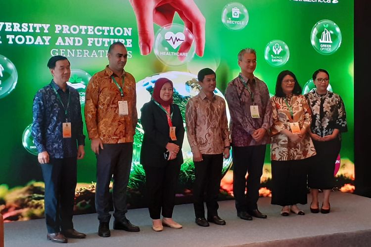 Sesi Tematik AstraZeneca pada Indonesia Sustainability Forum 2023 di Jakarta pada Kamis (7/9/2023).