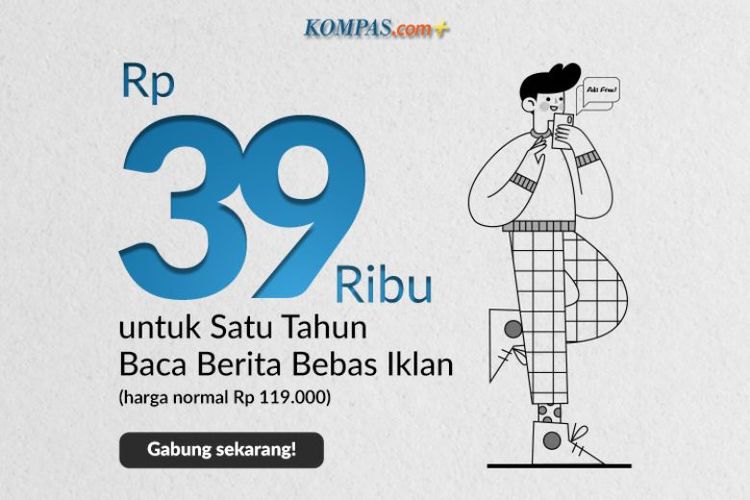 Kompas.com menghadirkan promo spesial berlangganan Kompas.com+ dengan biaya Rp 39.000 untuk satu tahun pertama. 