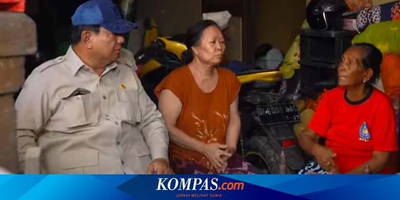 Sepulang dari Qatar dan PEA, Prabowo Langsung Jenguk Korban Banjir Bali