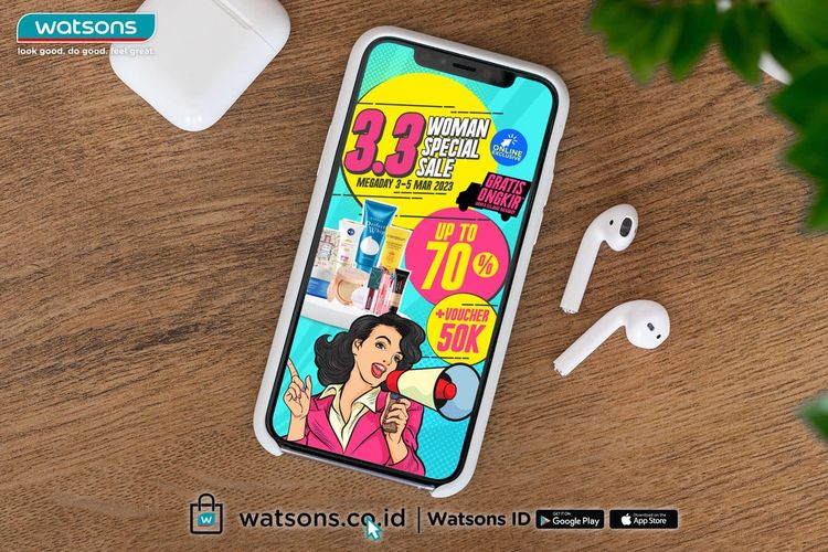 Gelar Watsons 3.3 Women Special Sale, Watsons Kasih Promo Diskon Hingga 70 Persen