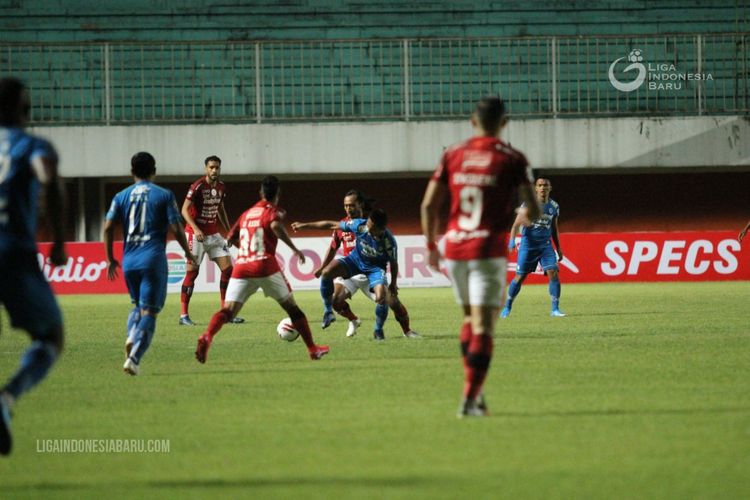 Duel Persib vs Bali United pada matchday perdana Grup D Piala Menpora 2021 di Stadion Maguwoharjo, Sleman, Yogyakarta, Rabu (24/3/2021) sore WIB. 