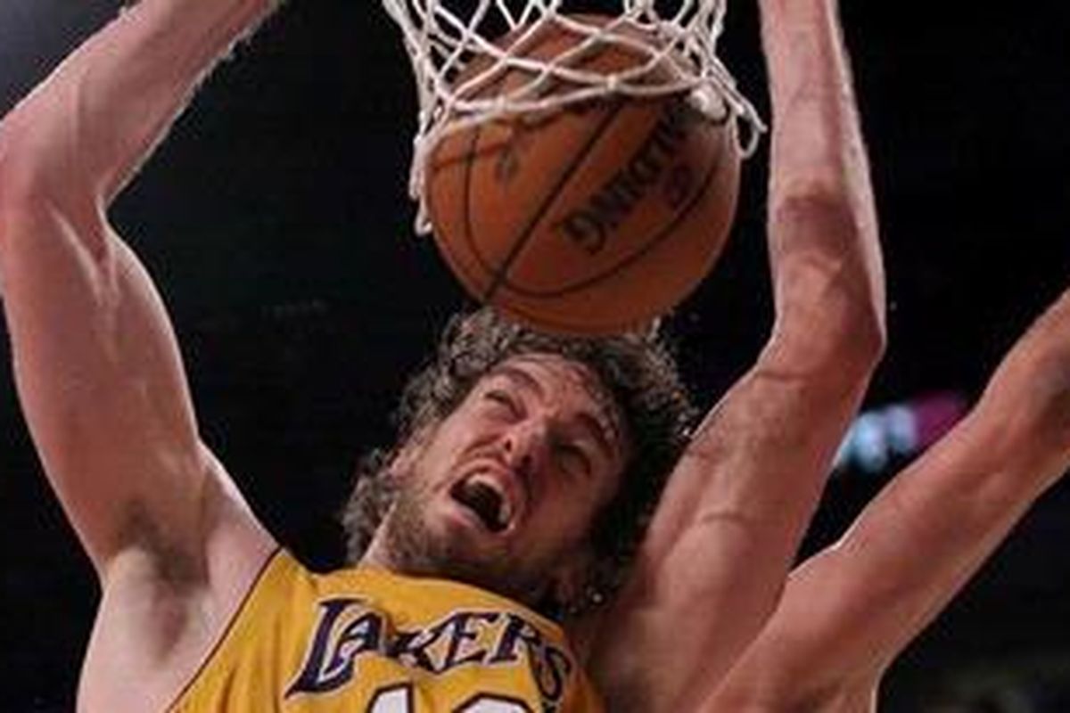 Center LA Lakers Pau Gasol 