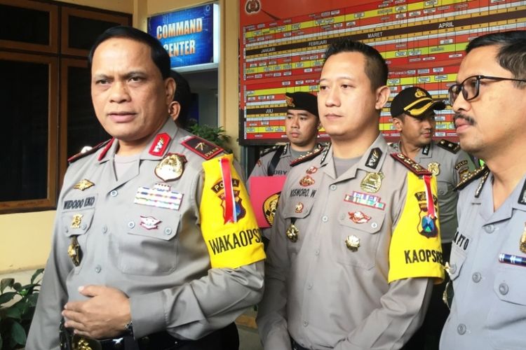 Wakapolda Jawa Timur Brigjen Pol Widodo Eko Prihastopo saat Jumpa Pers di Mapolres Jember, Rabu (26/6/2018).