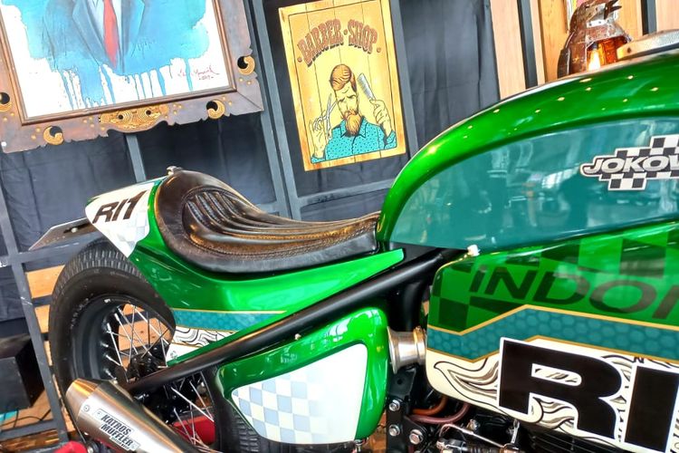 Motor custom Jokowi yang digunakan untuk mengitari Sirkuit Mandalika