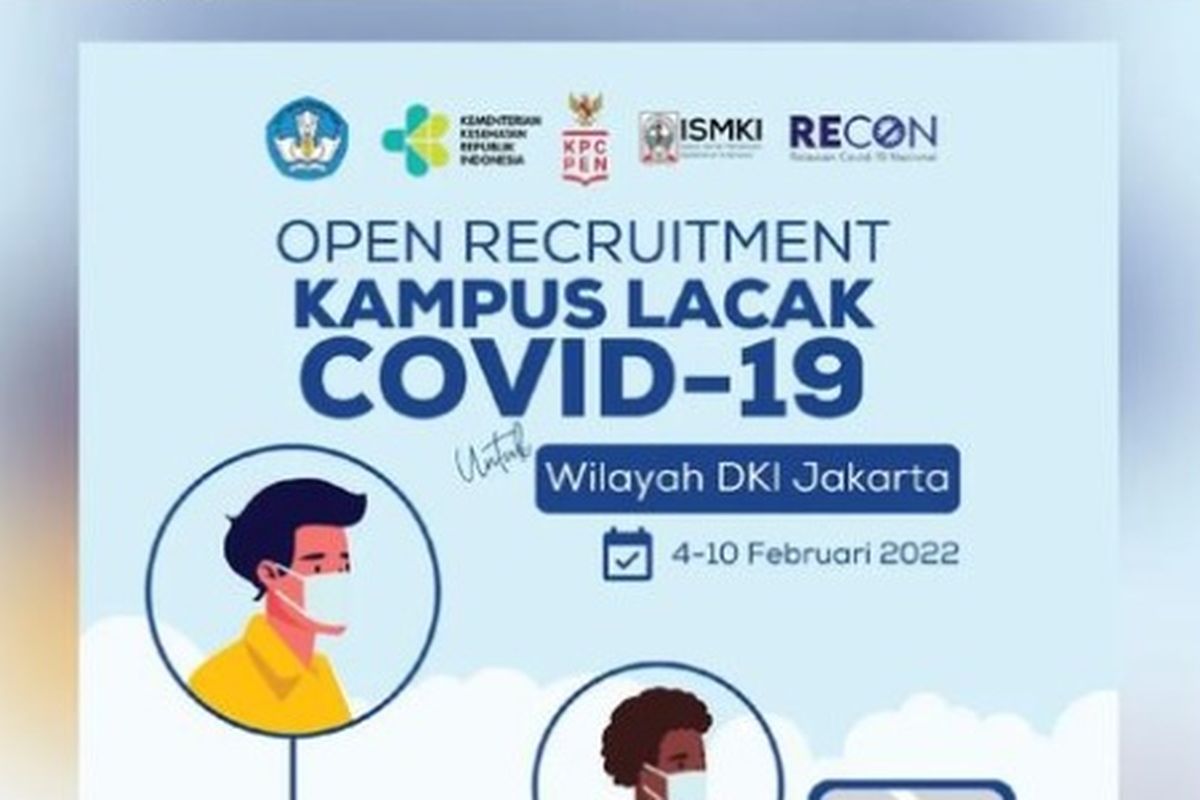 Rekrutmen Relawan Kampus Lacak Covid-19