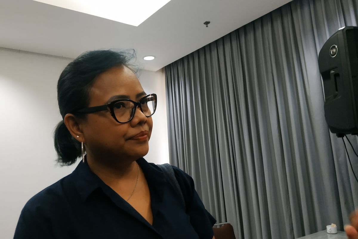 Pakar hukum tata negara Bivitri Susanti dalam diskusi yang digelar KedaiKopi 'Ngopi dari Seberang Istana' di Juanda, Minggu (4/12/2022).