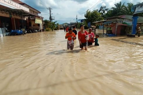 Senin Pagi, Banjir di Kota Tebing Tinggi Belum Juga Surut