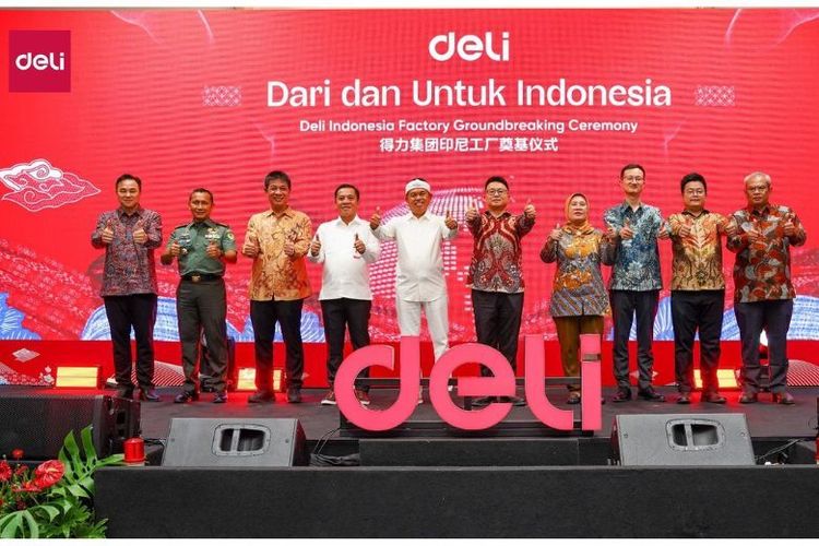 Deli resmi memulai seremoni groundbreaking pabrik terpadu barunya di Kawasan Industri Artha, Karawang, Jawa Barat, Rabu (26/11/2025).