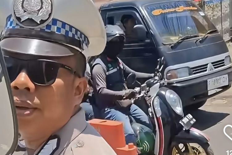 Viral Video Polisi Cabut Kunci Truk di Leuwiliang, Pengemudi Ungkap Kejadian Sebenarnya