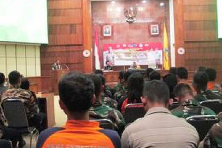 Tim Ekspedisi NKRI Koridor Kepulauan Nusra (Bali- Nusa Tenggara) saat mengikuti acara penyambutan oleh Gubernur Bali di Gedung Wiswa Sabha