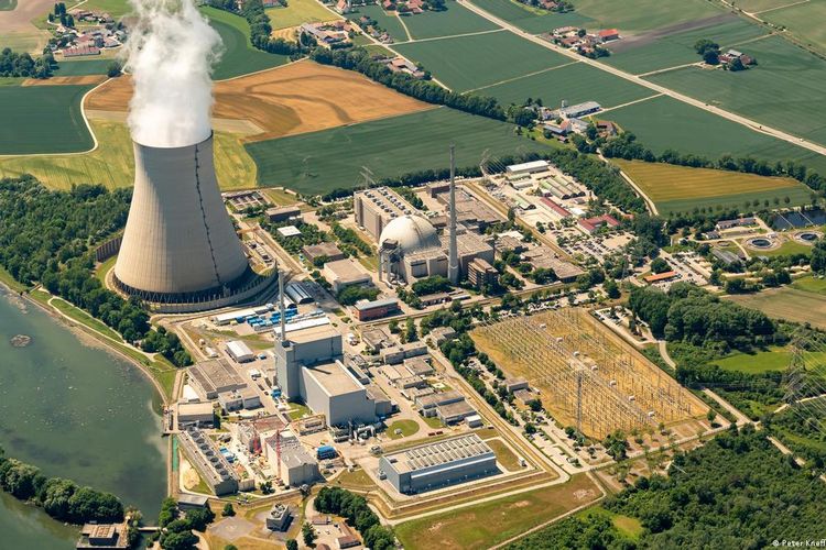 ilustrasi Pembangkit listrik tenaga nuklir (PLTN).