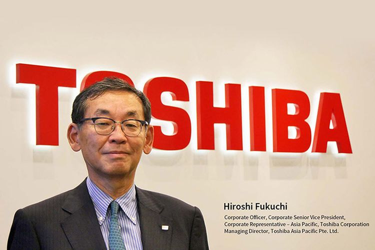 Corporate Representative Asia Pacific Toshiba Corporation sekaligus Managing Director Toshiba Asia Pacific Pte Ltd, Hiroshi Fukuchi.