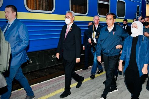 Jokowi dan Iriana Naik Kereta Luar Biasa yang Disiapkan Pemerintah Ukraina