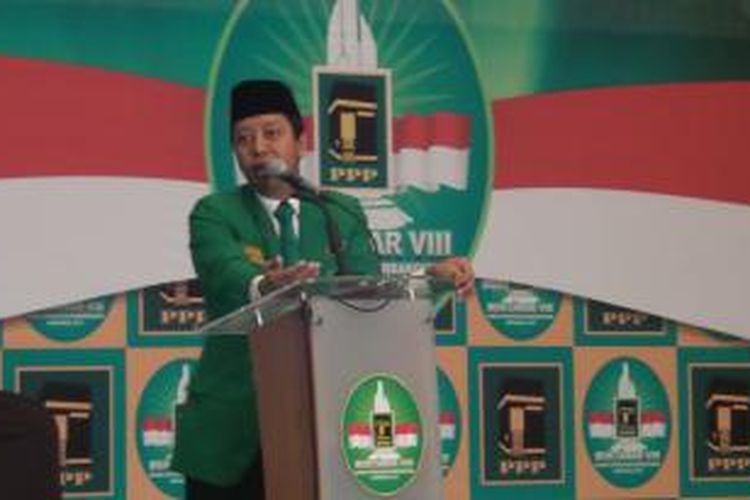 Ketua Umum DPP PPP terpilih hasil Muktamar VIII Surabaya, M Romahurmuziy.