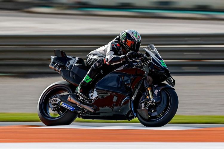 Franco Morbidelli saat sesi tes Valencia MotoGP 2024