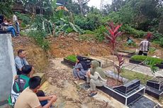 Makam di TPU Sei Panas Batam Tertimbun Longsor Usai Diguyur Hujan Terus Menerus