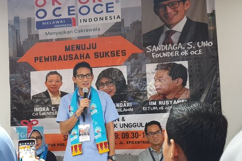 Meski Kalah, Sandiaga Janji OK OCE Tetap Jalan di Seluruh Indonesia 