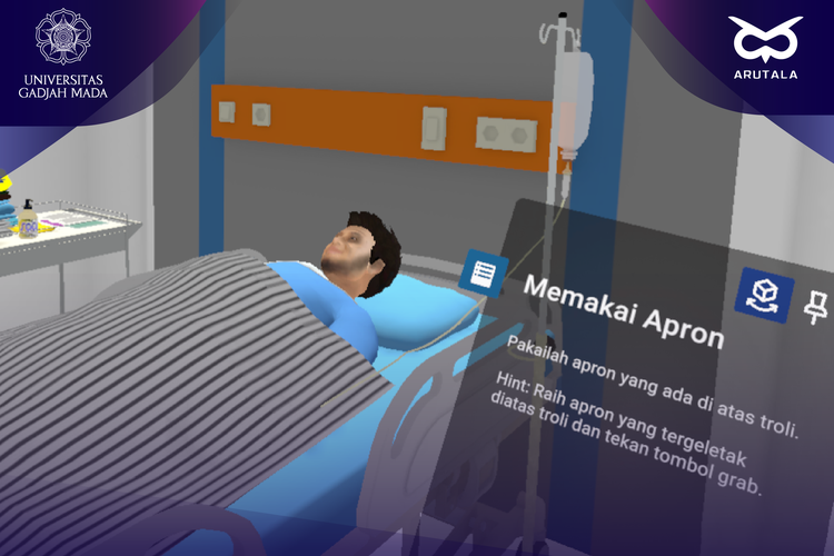 Ilustrasi Bathing Patient VR 