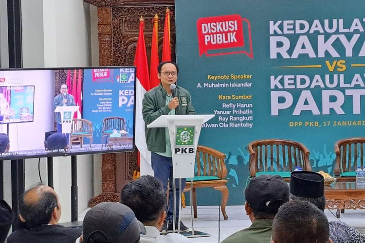 Sekretaris Jenderal Partai Kebangkitan Bangsa (PKB) Hasanuddin Wahid di kantor DPP PKB, Jakarta, Selasa (17/1/2023).