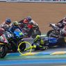 Crash pada MotoGP Perancis, Kaki Rossi Nyaris Terlindas Motor Joan Mir