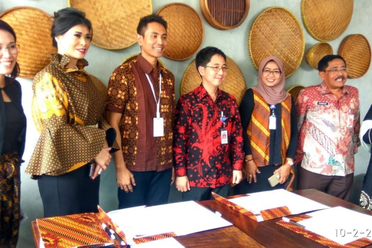 Konferensi Pers Pesona Maraton Launching Trailer Film Impian 1000 Pulau di Restoran Dapur Solo Panglima Polim Jakarta Selatan, Selasa (2/10/2018).