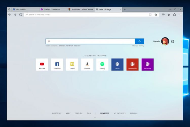 Dengan fitur baru bernama Sets, Windows 10 bisa menjalankan aplikasi yang berbeda-beda dalam satu jendela aktif. Untuk berpindah-pindah antar program, cukup klik tab aplikasi yang dituju. Cara kerjanya seperti tab situs di peramban internet. 