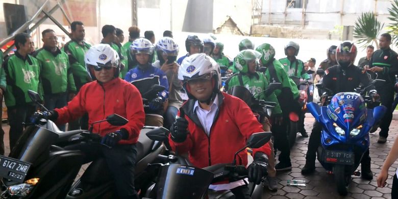 Menteri Perhubungan Budi Karya Sumadi di Depok, Sabtu (5/1/2018)