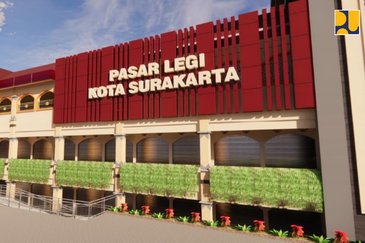 Renovasi Pasar Legi, kecamatan Banjarsari, Kota Surakarta, Jawa Tengah, dipastikan tuntas dan siap ditempati pedagang, November 2021.