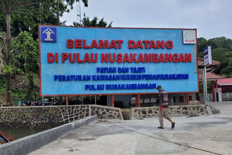 Pintu masuk Pulau Nusakambangan, Kabupaten Cilacap, Jawa Tengah, Rabu (31/5/2023).