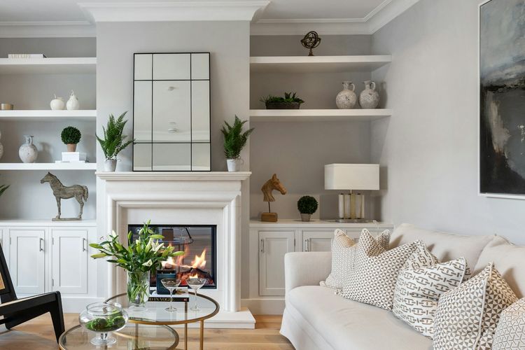 Ilustrasi ruang keluarga.