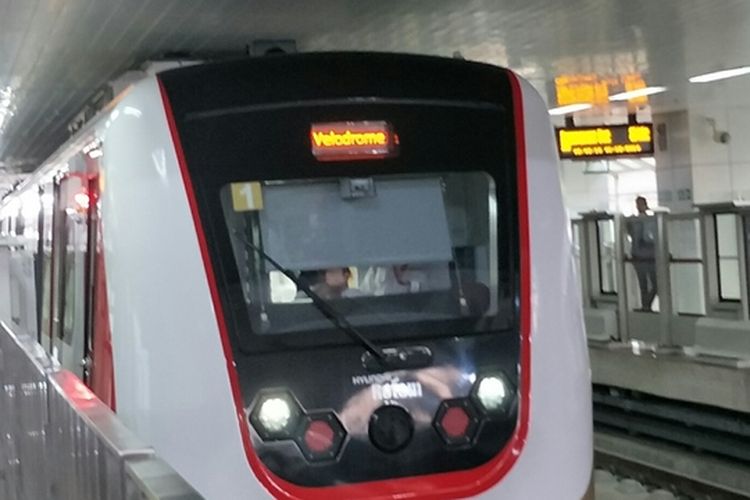 Ilustrasi LRT Jakarta.