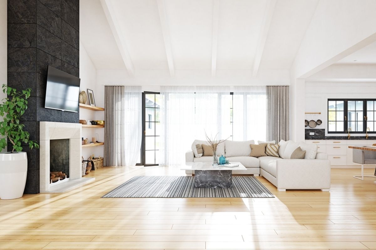 Rumah dengan warna netral