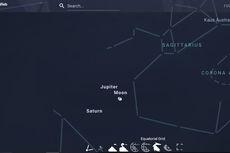Bulan, Jupiter dan Saturnus Sejajar Malam Ini, Begini Cara Mengamatinya