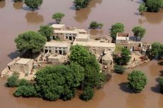 Sejumlah Kota di Kashmir Ditenggelamkan Banjir