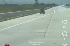 Viral, Video Pengendara Sepeda Motor Masuk Jalur Tol Kartasura-Klaten