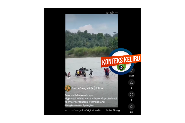 Klarifikasi, video ini bukan perlihatkan anak kecil dimangsa buaya