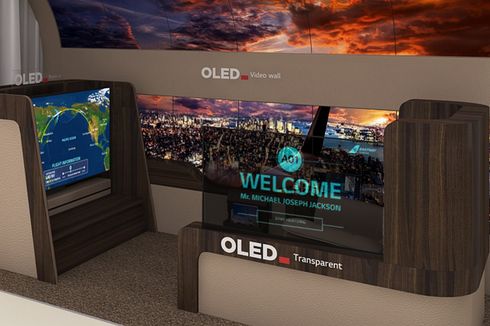 TV OLED LG Bisa Digulung Bak Layar Proyektor